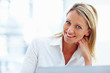 An attractive business woman with a lovely smile