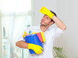 household home cleaning man for better hygiene