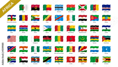 Illustration: 2/4 African flags 2/4 African flags