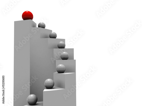 Illustration: stairs to success stairs to success