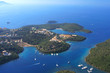 Aerial view on the village of Parga Aerial view on the village of Parga