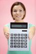 Woman Holding Calculator Woman Holding Calculator