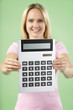 Woman Holding Calculator Woman Holding Calculator