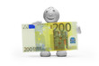 Mann Knete Geld Euro