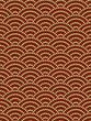 Traditional japanese ornamental pattern- seigaiha, dotted