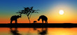Family of elephants. Family of elephants.