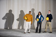 Multi-ethnic people in office space ready for buildout