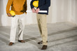 Multi-ethnic men in office space ready for buildout