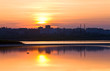 Sunset reflection