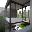 Modern minimalist summer villa with garden Modern minimalist summer villa with garden