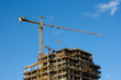 High Cranes and building construction.