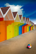 Foto: Beach huts on sand Beach huts on sand