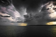 storm over lake Balaton