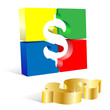 A Missing Dollar Shaped Piece From A Jigsaw