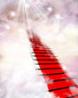 Red carpet and clouds