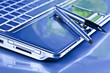 Laptop PC over background and ballpoint Laptop PC over background and ballpoint