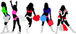 cheerleaders vector