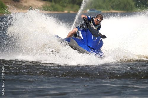 Photo: Man on Wave Runner Man on Wave Runner