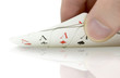 Hand mit Assen