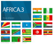 African Countries - Part 3. Waves & Borders. World Flags series. African Countries - Part 3. Waves & Borders. World Flags series.