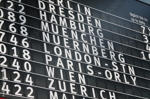 Photo: die flugtafel die flugtafel
