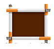blank sign, made of cigarettes - no smoking