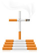 stop smoking concept - danger of cigarettes