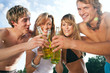 Foto: Celebrating party at beach Celebrating party at beach