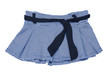 blue mini skirt
