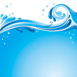 Water splash background
