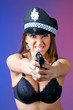 Sexy woman with gun Sexy woman with gun
