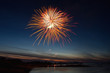 Feuerwerk am späten Abend