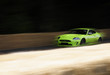 Green sports car