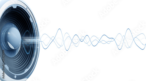 Illustration: Onde audio fond blanc Onde audio fond blanc