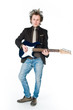 Man playing electro guitar