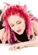 pink hair girl pink hair girl