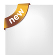 vector gold NEW ribbon