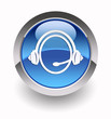 ''Customer service'' glossy icon ''Customer service'' glossy icon