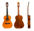 classic guitar white background