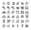 simple web icons with reflection