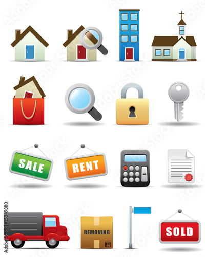 Real Estate Icon Set -- Premium Series Real Estate Icon Set -- Premium Series