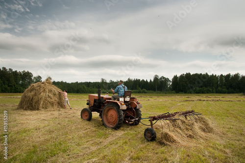 Photo: Farmer on tractor Farmer on tractor