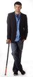 Photo en ligne au meilleur prix Young man leaning on cane