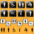 Vector illustration toilette signs