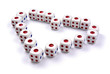 Dice in love shape Dice in love shape