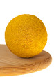 hot curry powder spice in ball shape on wooden board hot curry powder spice in ball shape on wooden board