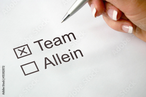Foto: team und allein team und allein