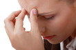 Woman with severe Migraine Headache
