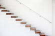 Wooden staircase and handrail