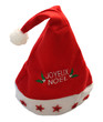 bonnet de Noël sur fond blanc